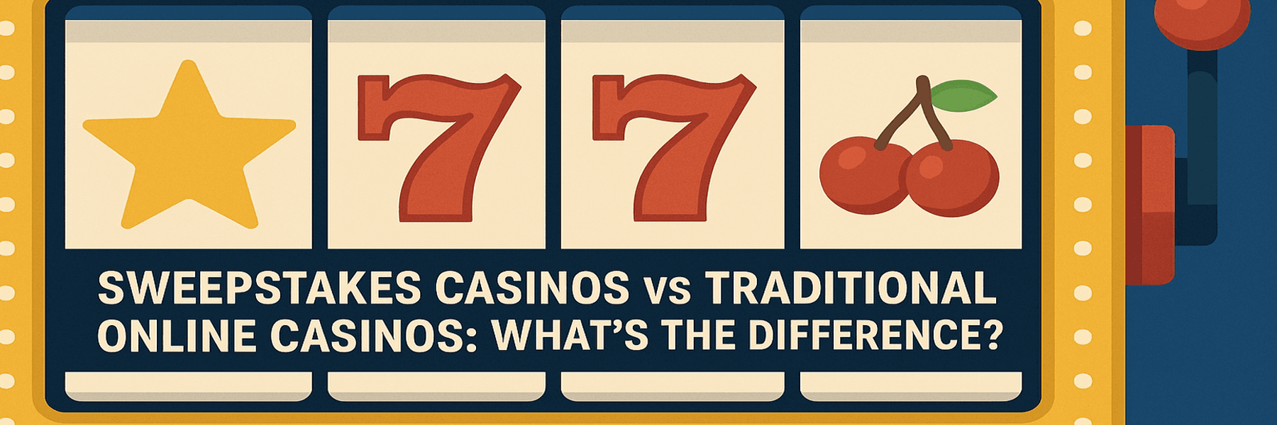 Explore the key differences between sweepstakes casinos and traditional online casinos to find the best fit for your gaming style.